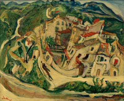 Ch. Soutine, View of Cagnes (La Gaude and the Baous) by Chaim Soutine